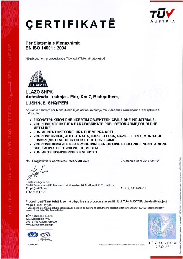 Certifications