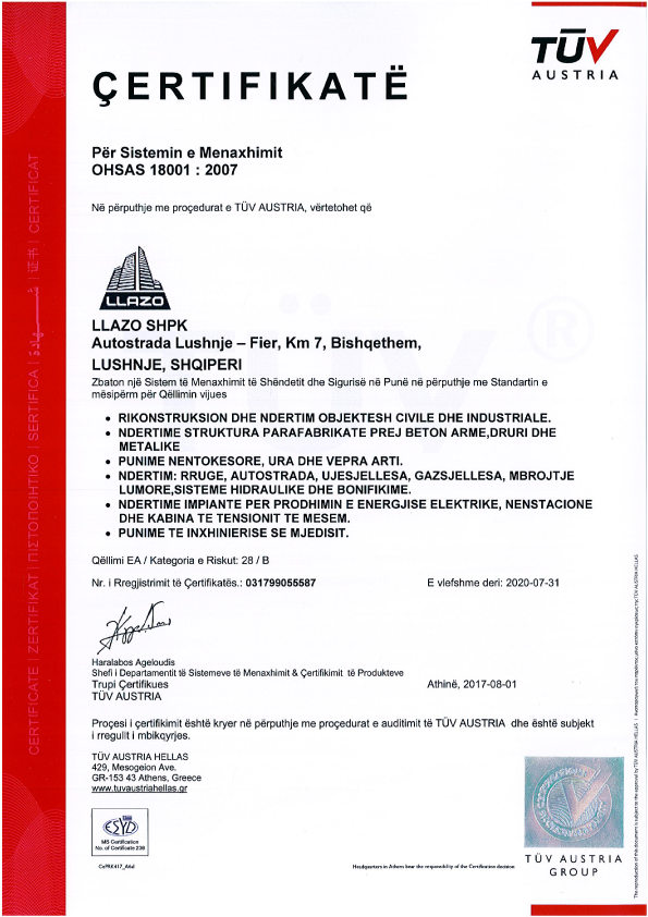 Certifications