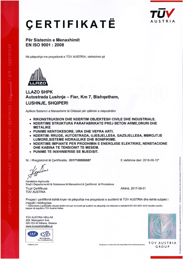 Certifications