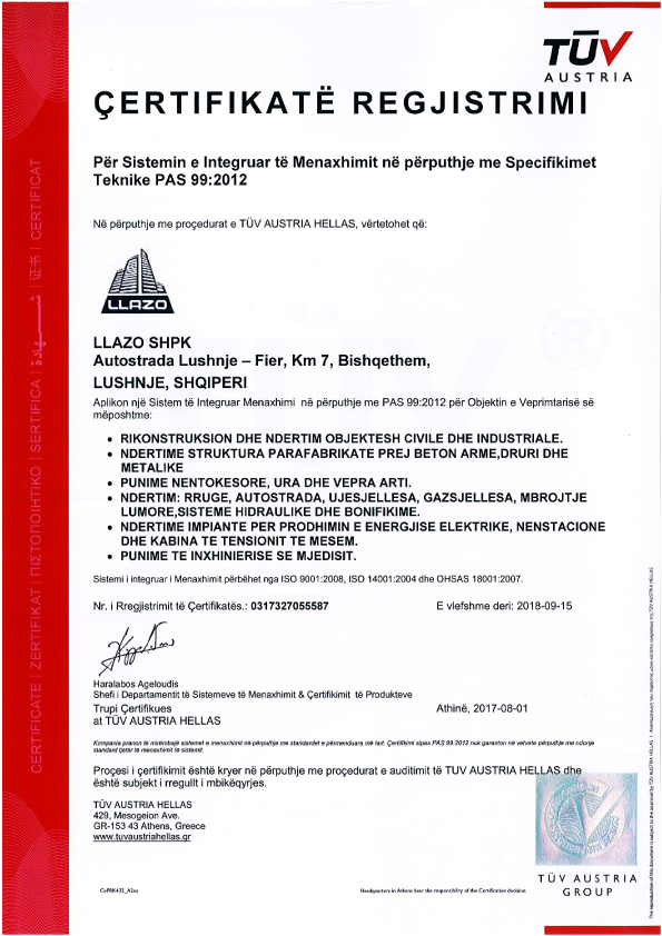 Certifications